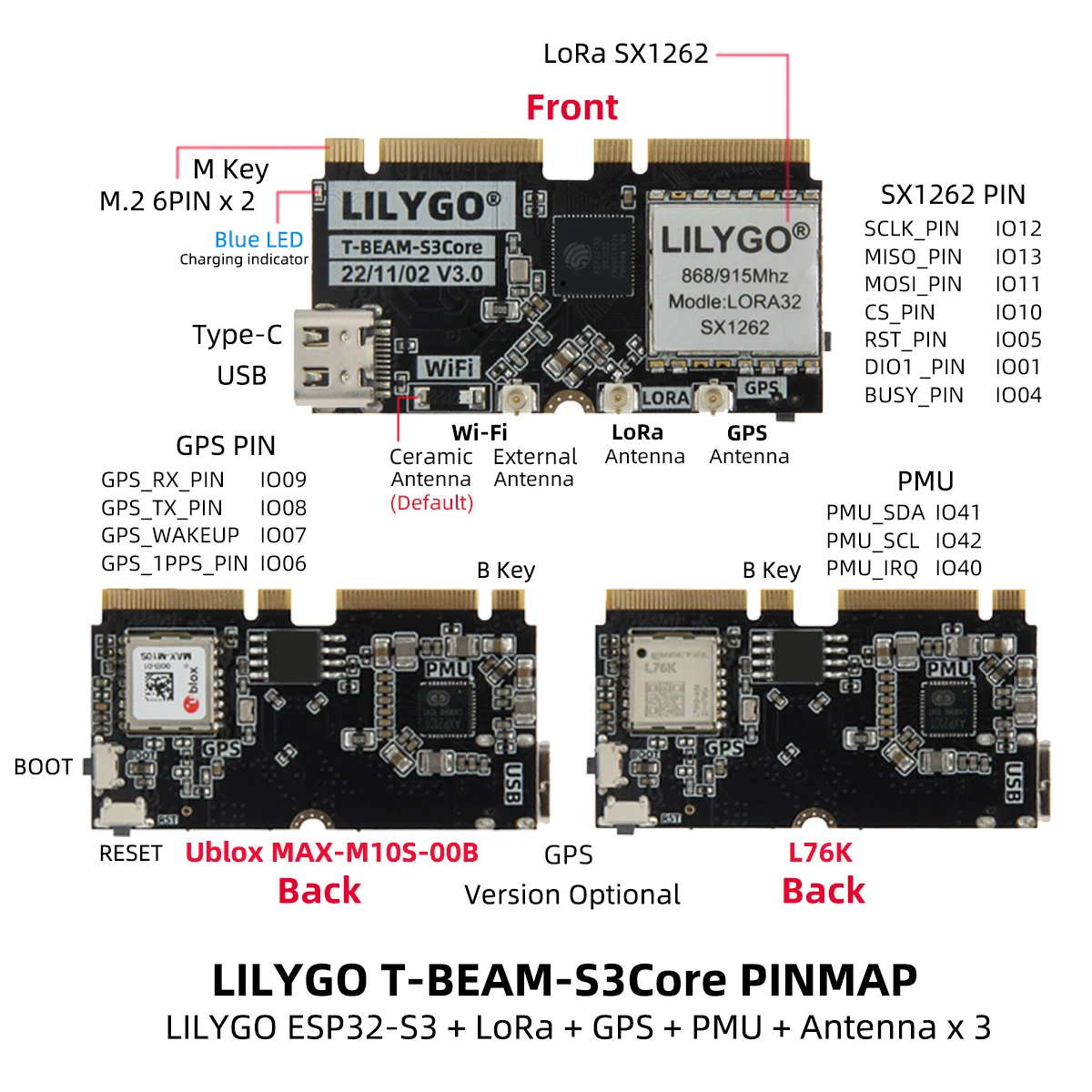 LILYGO T-BEAM-CORE V3.0 L76K U - Esp32 Development Board review and price