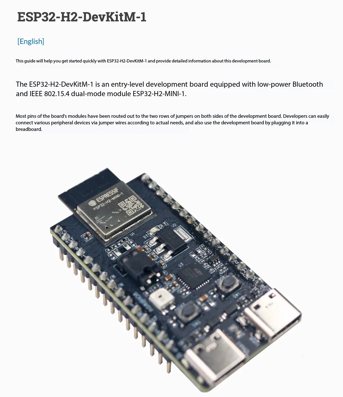 Espressif ESP32-H2-DevKitM-1 8 - Esp32 H2 review and price