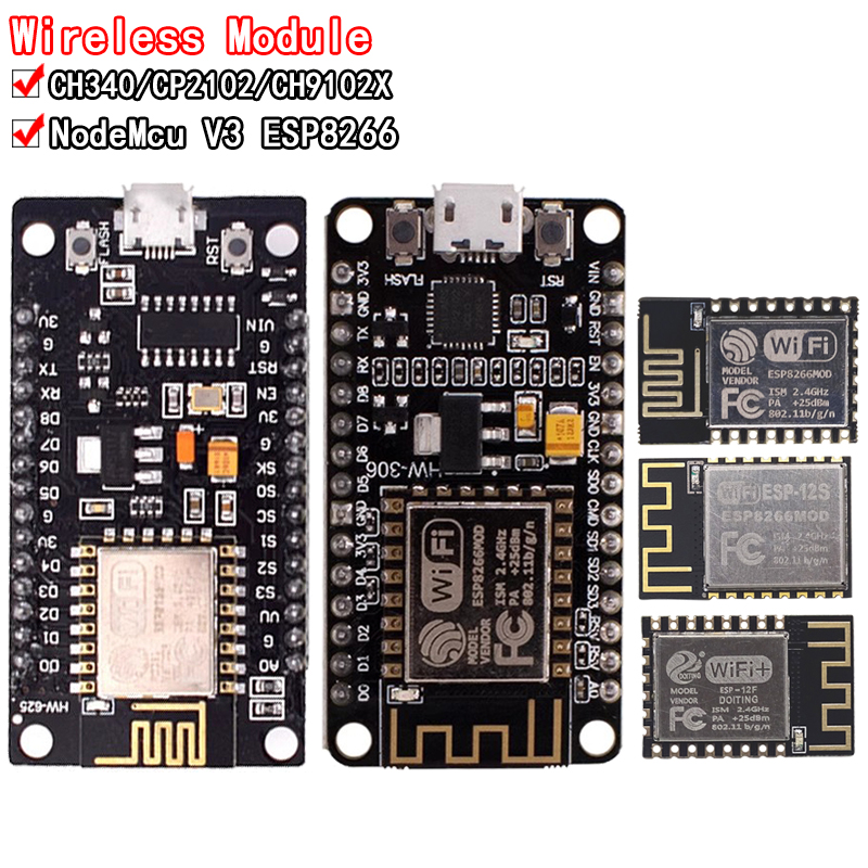 Wireless Module CH340/CP2102/C - Esp8266 Nodemcu review and price