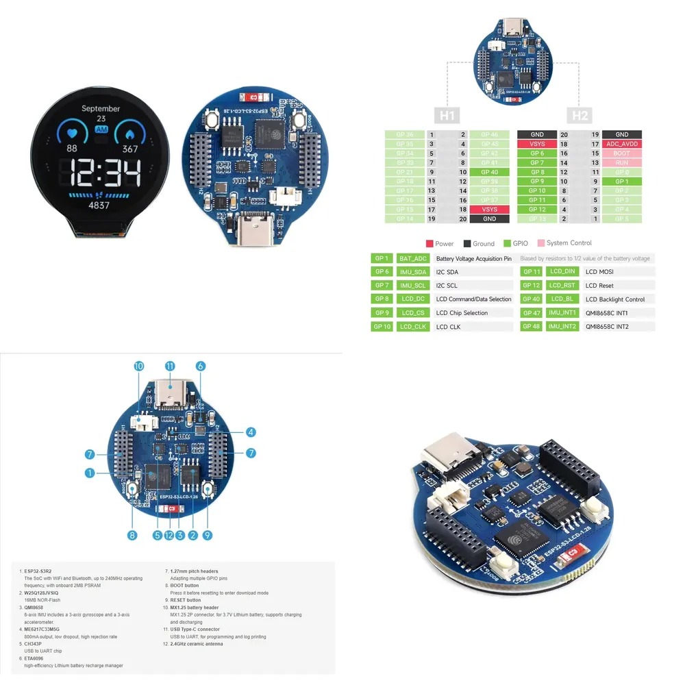 ESP32-S3 LCD development board - Esp32 Development Board review and price